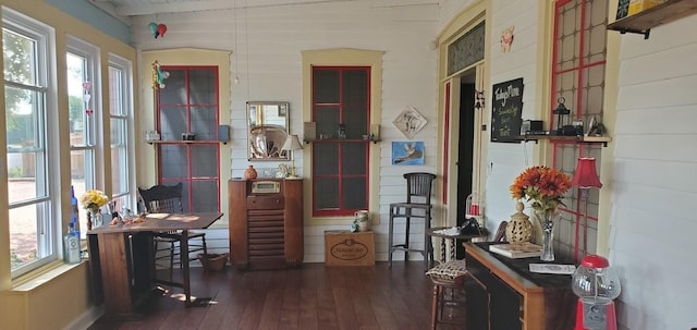 1307 Wright St, Llano, TX 78643 - home office featuring hardwood / wood-style floors