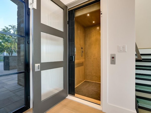 bathroom with elevator