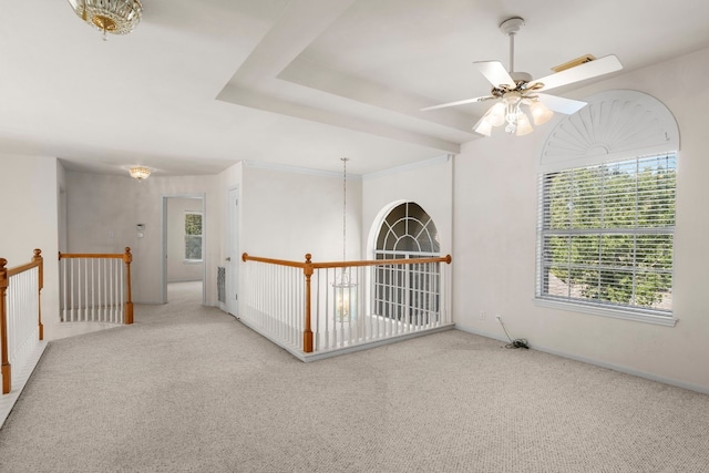 702 Timarron Dr, Leander, TX 78641 - carpeted empty room with a ceiling fan and baseboards