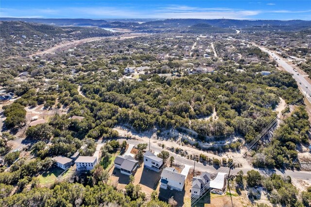 bird's eye view featuring a mountain view