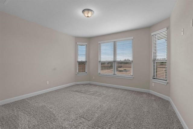 unfurnished room with carpet flooring