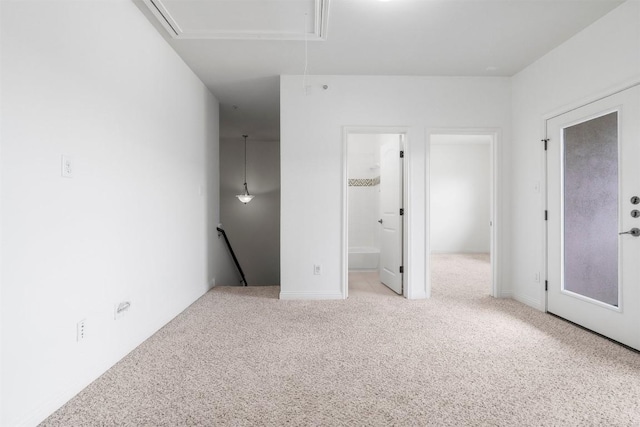 interior space with light carpet