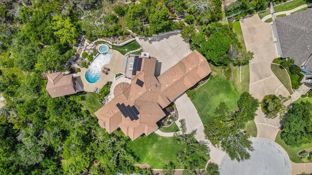 birds eye view of property