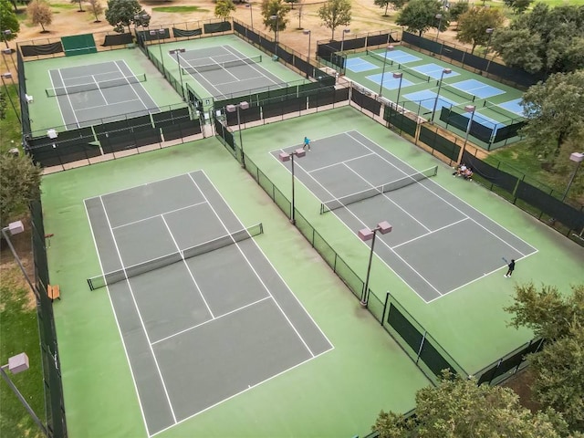 view of tennis court