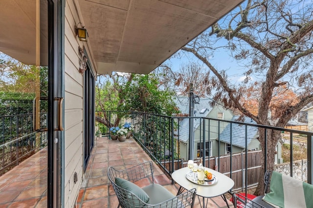 view of balcony