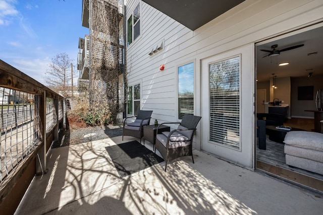 view of patio / terrace with fence