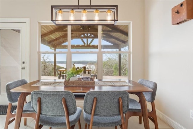 view of dining room