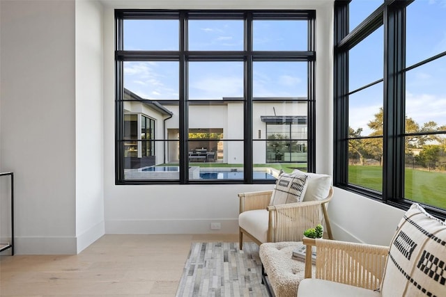 view of sunroom