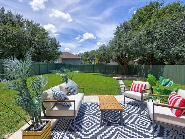 view of patio / terrace with outdoor lounge area