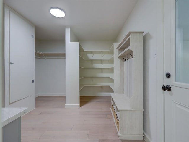 interior space featuring light hardwood / wood-style floors