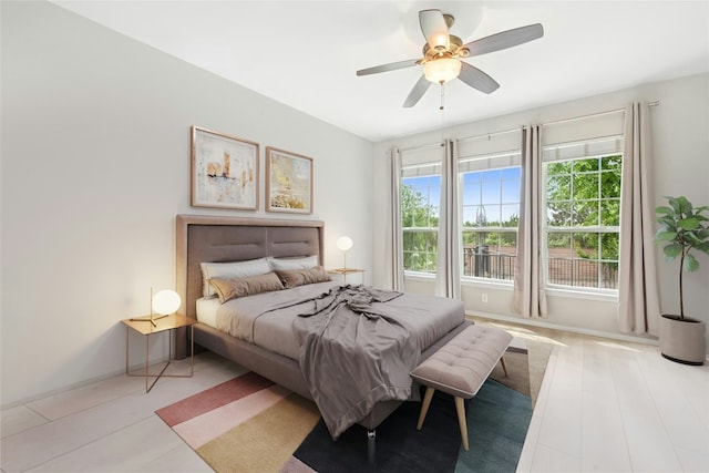 116 Granite Peak Cv, Georgetown, TX 78633 - bedroom featuring a ceiling fan and multiple windows