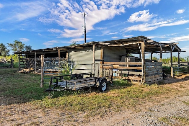 view of outdoor structure