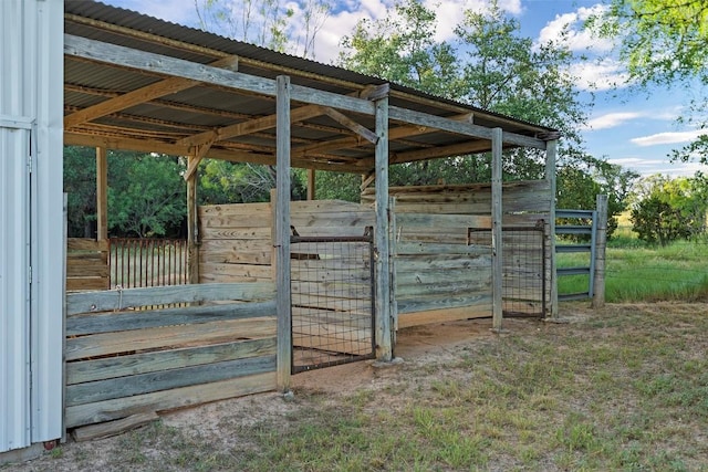 view of stable