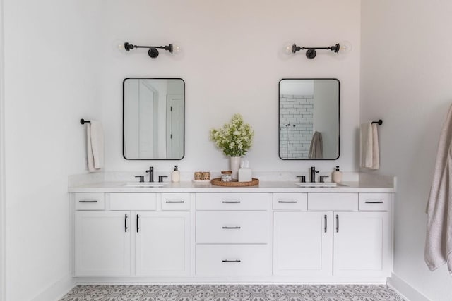 bathroom with vanity