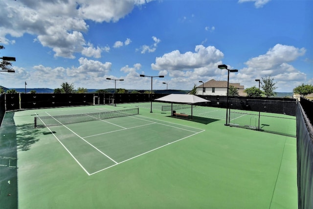 view of tennis court