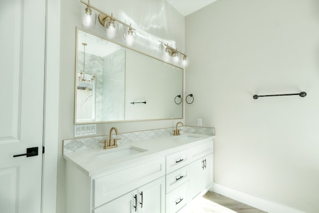 bathroom featuring vanity
