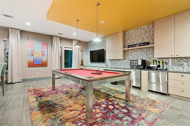 1900 Barton Springs Rd Unit 1036, Austin, TX 78704 - game room featuring billiards and recessed lighting