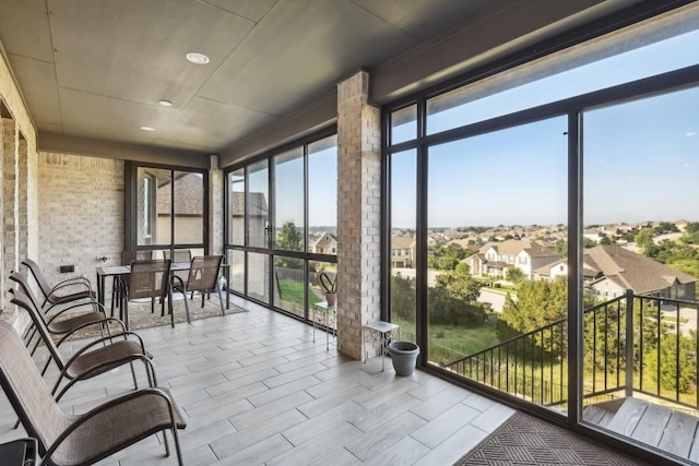 sunroom featuring plenty of natural light