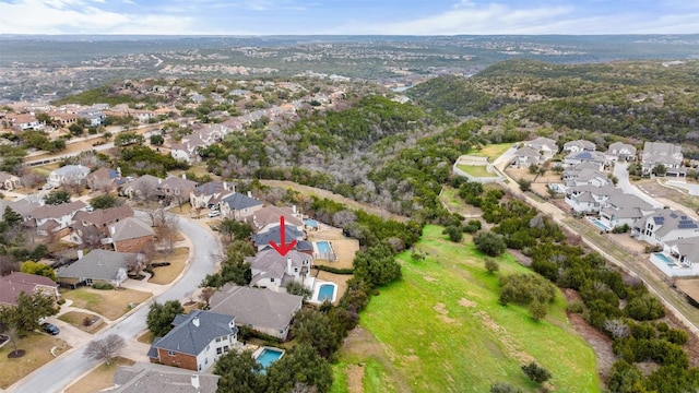 10709 Pointe View Dr, Austin, TX 78738 - aerial overview of property's location with nearby suburban area