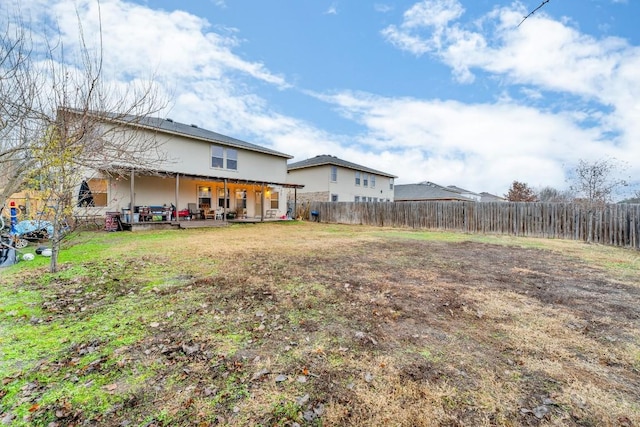 view of yard with a patio area