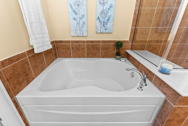 bathroom with a tub