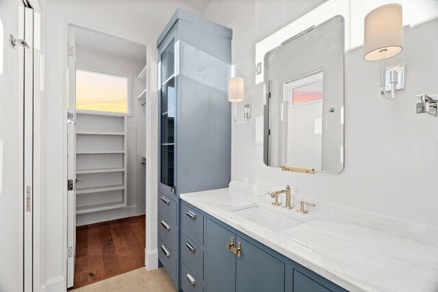 1409 Apache Tears, Horseshoe Bay, TX 78657 - bathroom featuring vanity and wood finished floors
