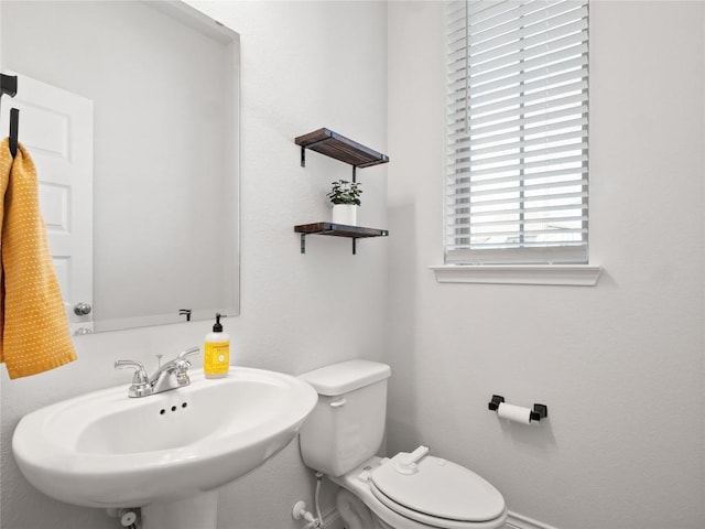 bathroom featuring toilet and a sink