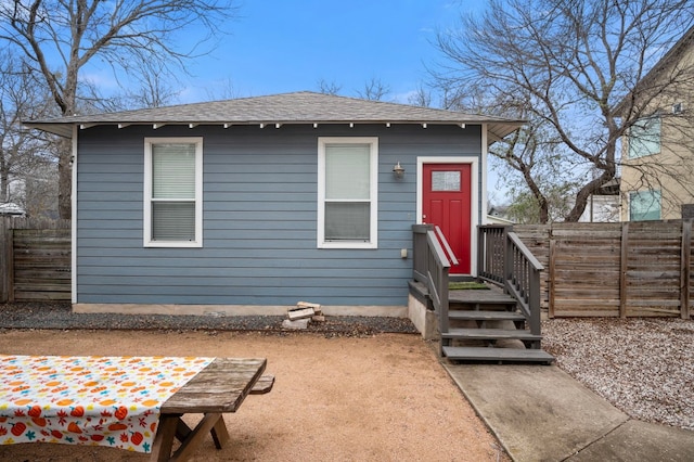 rear view of house featuring a patio area