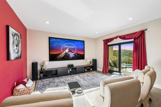 view of home theater room