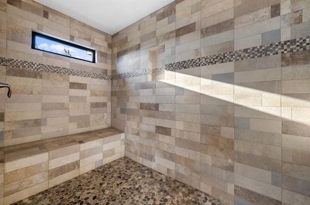 19407 White Horse Cv, Spicewood, TX 78669 - full bathroom featuring tiled shower