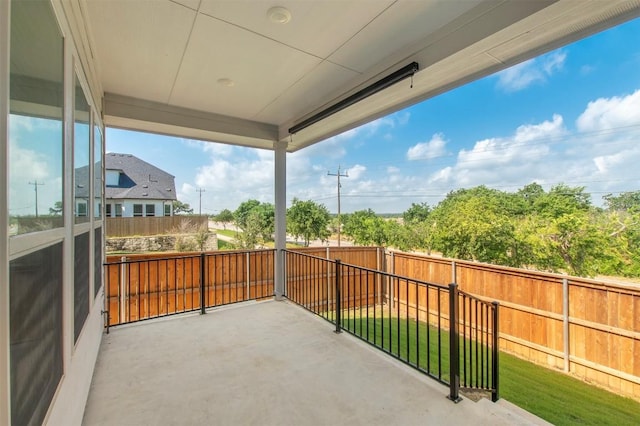 view of balcony