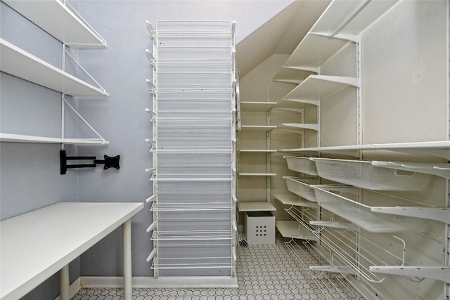 pantry with radiator