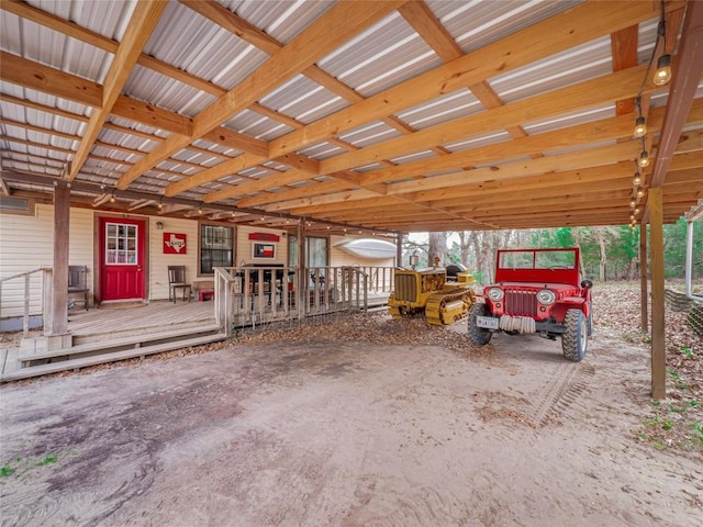 miscellaneous room with concrete flooring