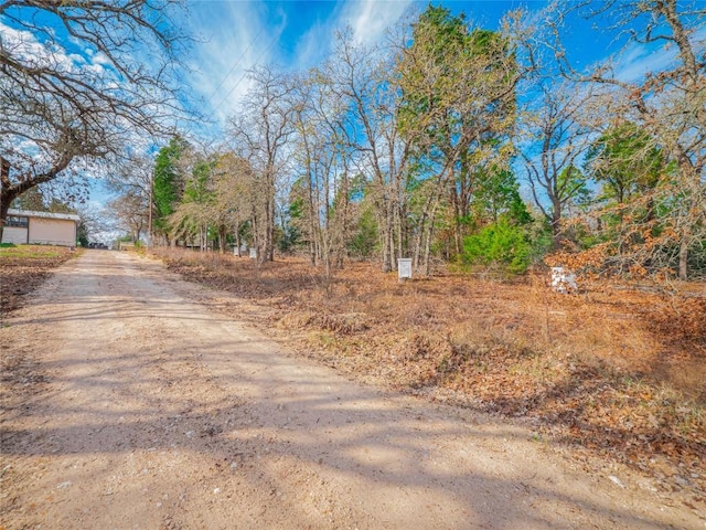 view of road