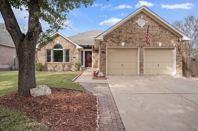 view of front of home with a front lawn