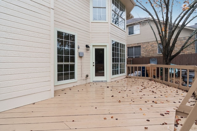 view of wooden terrace