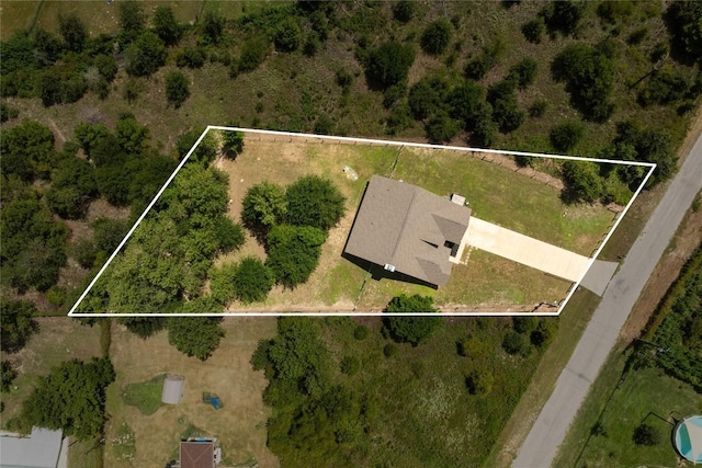 254 Cardinal Loop, Paige, TX 78659 - aerial overview of property's location featuring property boundaries highlighted