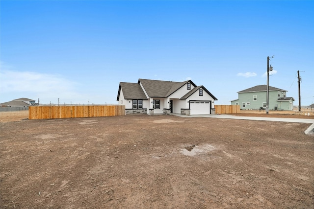 view of front of house featuring a garage