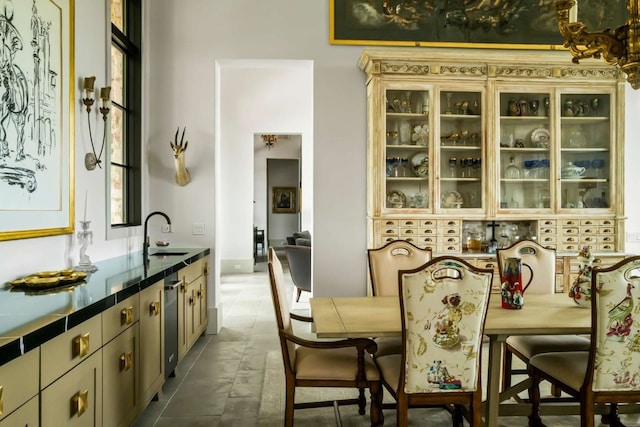 view of dining area