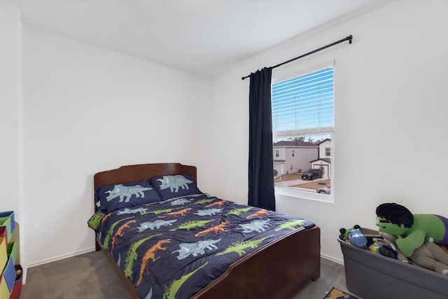 bedroom with carpet