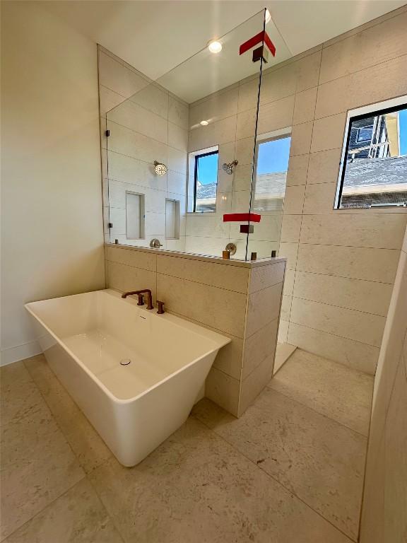 bathroom with a shower