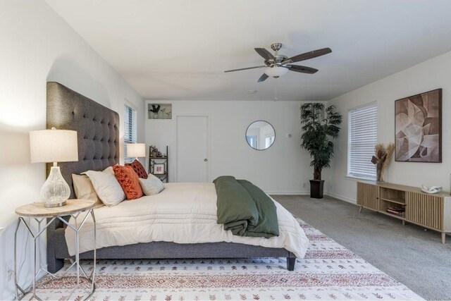 1405 Brentwood St, Austin, TX 78757 - bedroom with carpet and ceiling fan