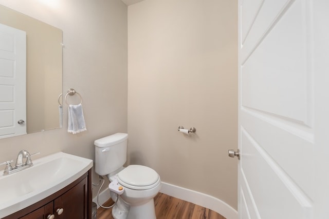 3301 Rockhurst Ln, Austin, TX 78723 - bathroom with vanity and wood finished floors