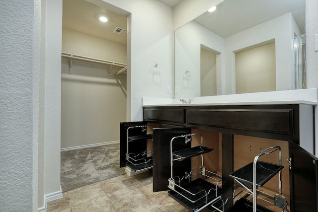 bathroom with vanity