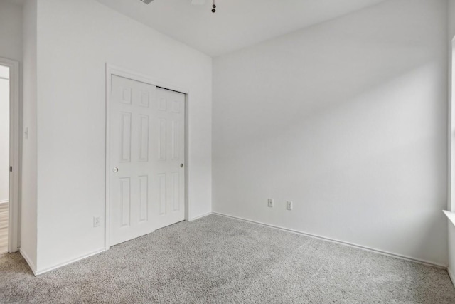 unfurnished bedroom featuring carpet floors