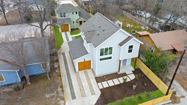 drone / aerial view with a residential view