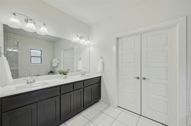 bathroom featuring vanity