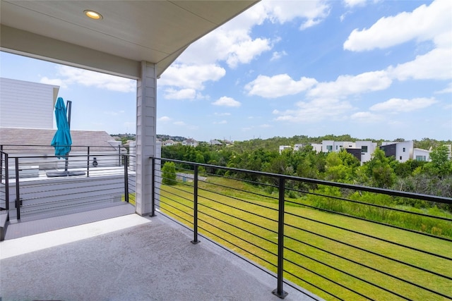 view of balcony