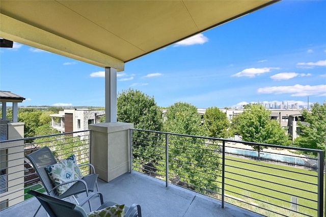 view of balcony