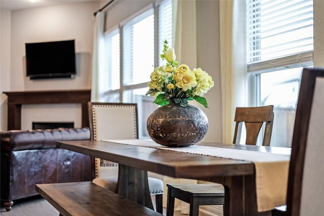 dining area with a healthy amount of sunlight